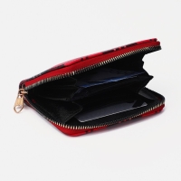 Кошелёк на молнии, цвет красный Кошелёк на молнии, цвет красный