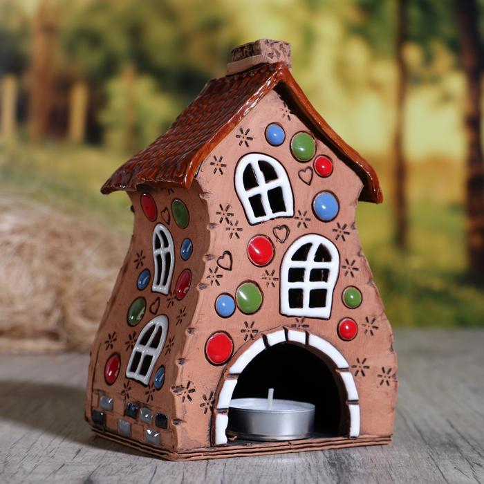 Аромалампа Домик &laquo;Карусель&raquo;, 14 см, ручная работа, микс