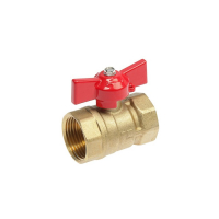 Кран шаровой ZEIN, внутренняя/внутренняя резьба 1", бабочка Кран шаровой ZEIN, внутренняя/внутренняя резьба 1", бабочка