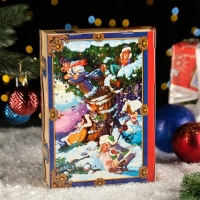 Новый год. Подарочная коробка "Сказки Пушкина", 19 х 7 х 25см.