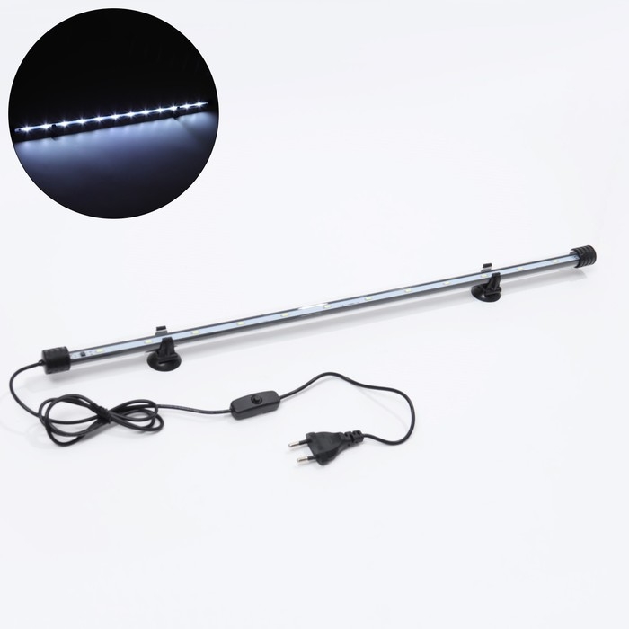 Светильник подводный с переключателем, JINGYE, 56 см, 6 Вт, белый Светильник подводный с переключателем, JINGYE, 56 см, 6 Вт, белый