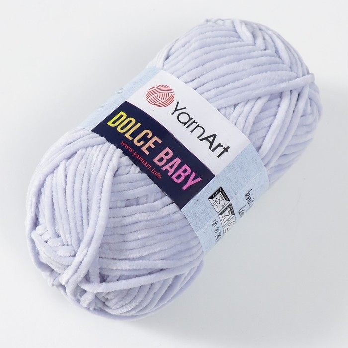 Пряжа Пряжа "Dolce Baby" 100% микрополиэстер 85м/50 гр (776 неж.сирень)