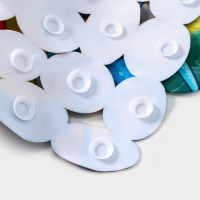 Коврик противоскользящий в ванну на присосках Доляна &laquo;Яркие рыбы&raquo;, 35&times;68 см