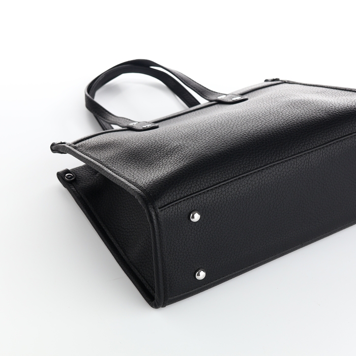 Сумка женская на молнии, TEXTURA, средний размер, цвет чёрный Сумка женская на молнии, TEXTURA, средний размер, цвет чёрный