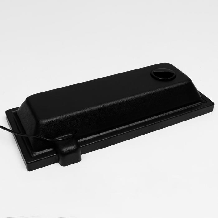 Аквариум Прямоугольный Аквариум Прямоугольный "Атолл" с крышкой, 20 литров, 38 х 19 х 28/33 см, чёрный