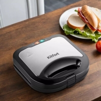 Бутербродница Kitfort КТ-3667, 750 Вт, 27.9х10.8 см, чёрная