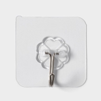 Крючки самоклеящиеся Доляна &laquo;Классика&raquo;, 3 шт, цвет прозрачный