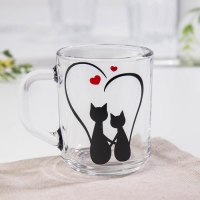 Кружка Доляна «Кошачье сердце», 200 мл Кружка Доляна «Кошачье сердце», 200 мл