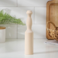 Картофелемялка-толкушка деревянная Доляна, 21&times;4 см, берёза