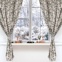 Шторы для кухни "Доляна" Frosty berries с подхватами 150х180 см- 2 шт 164г/м2, 100% хл., рог 1047250 Шторы для кухни "Доляна" Frosty berries с подхватами 150х180 см- 2 шт 164г/м2, 100% хл., рог 1047250