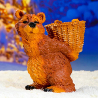 Садовая фигура "Медведь с корзиной" 30х23х30см Садовая фигура "Медведь с корзиной" 30х23х30см