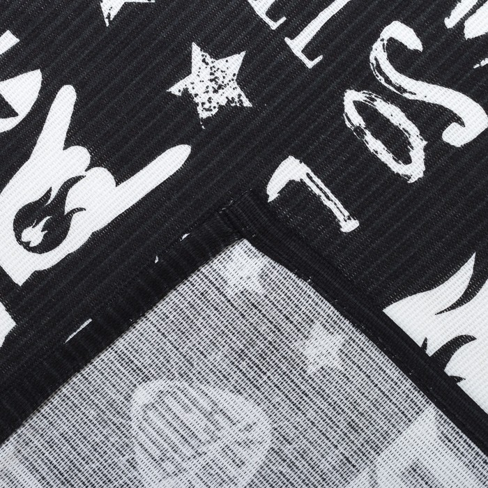 Фартук Доляна Rock'n'roll, 60 &times; 70 см, рогожка, хлопок 100 %, 160 г/м&sup2;