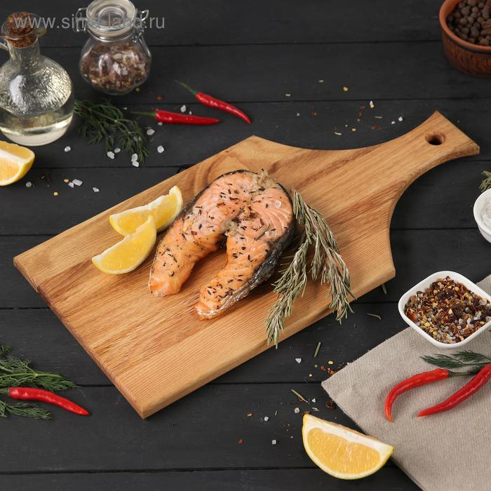 Доска разделочная с прямой ручкой Magistro, 39&times;19,5&times;1,5 см, дуб