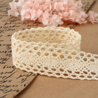 Кружево вязаное, 38 мм &times; 15 &plusmn; 1 м, цвет бежевый