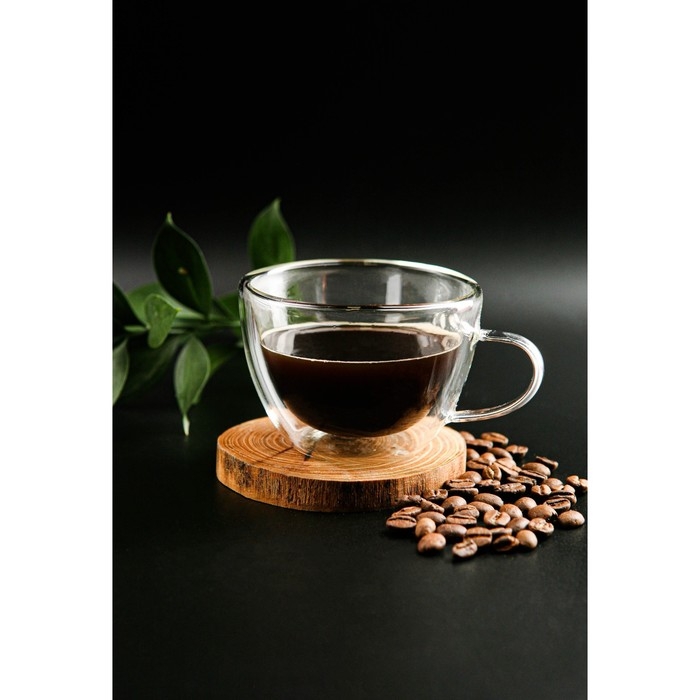 Кружка стеклянная с двойными стенками Magistro «Дуо», 190 мл Кружка стеклянная с двойными стенками Magistro «Дуо», 190 мл