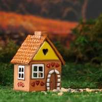 Аромалампа Домик «Сердечко», 9 см, ручная работа, микс Аромалампа Домик «Сердечко», 9 см, ручная работа, микс