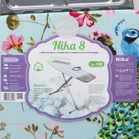 Доска гладильная &laquo;Nika&raquo;, 122&times;40 см, высота до 90 см, европодставка, рисунок МИКС