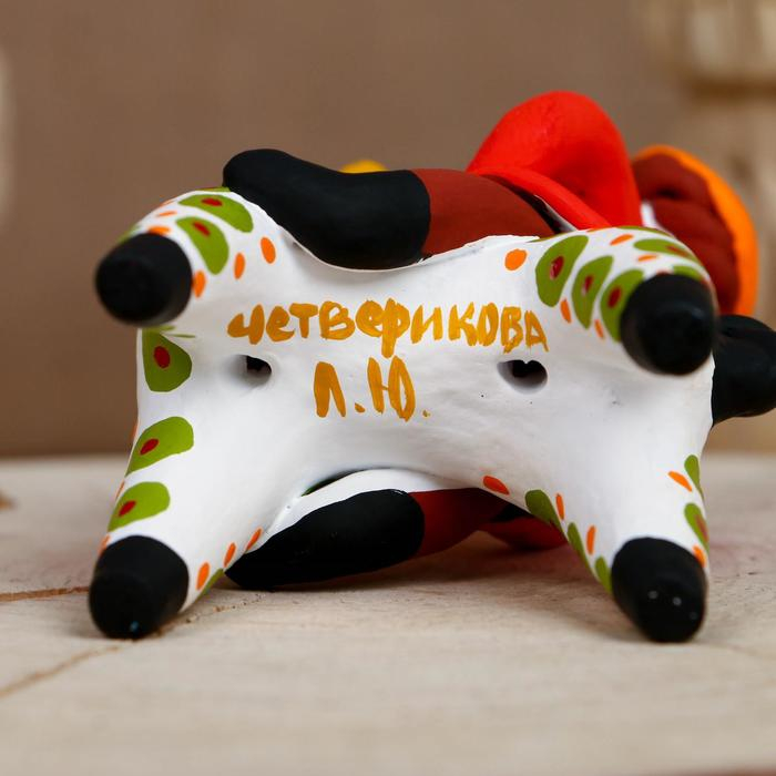 Дымковская игрушка Дымковская игрушка "Всадник", 12 см, микс