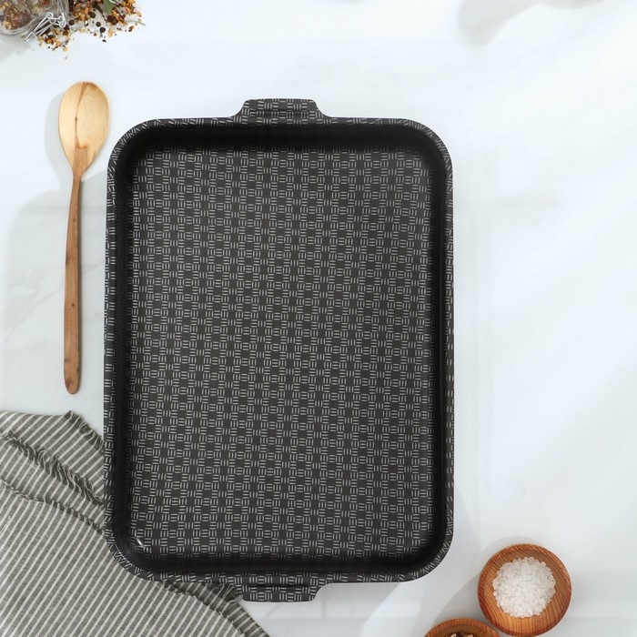 Противень «Русская кухня лён», 27×35 см, h= 6 см, антипригарное покрытие Противень «Русская кухня лён», 27×35 см, h= 6 см, антипригарное покрытие