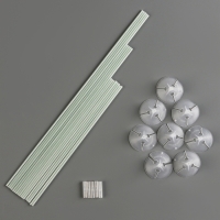 Стойка для воздушных шаров на 8 шаров, высота 80 см, голубая Стойка для воздушных шаров на 8 шаров, высота 80 см, голубая