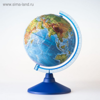 Глoбус физико-политический рельефный "Классик Евро", диаметр 250 мм, с подсветкой от батареек Глoбус физико-политический рельефный "Классик Евро", диаметр 250 мм, с подсветкой от батареек