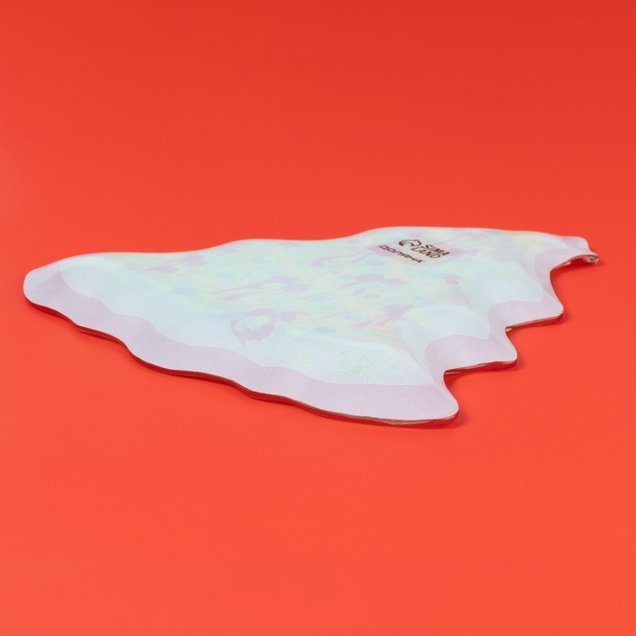 Блюдо сервировочное "Елочка. Новогоднее волшебство" 24,5х24,7х2 см