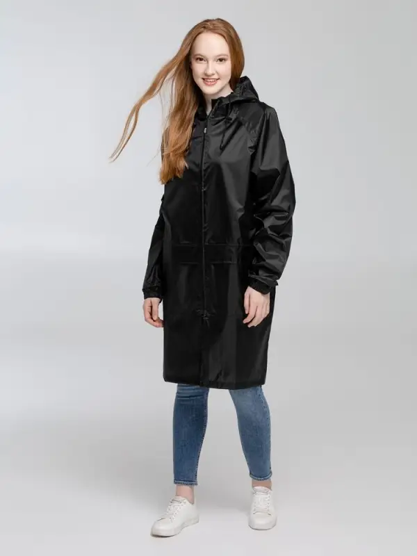Дождевик с карманами &laquo;Плащ, плащ&raquo;, черный, размер M