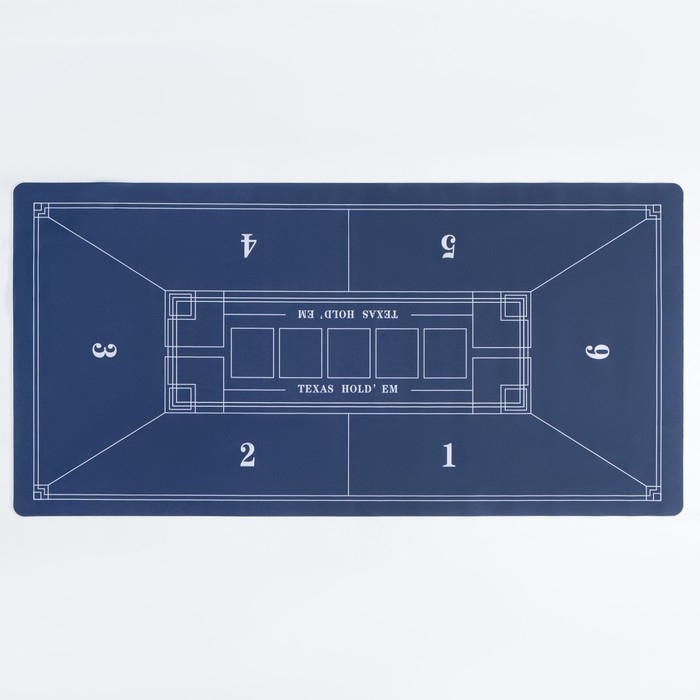 Сукно для покера, прорезиненное, 120 х 60 см, толщина 3 мм, синее Сукно для покера, прорезиненное, 120 х 60 см, толщина 3 мм, синее