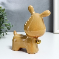 Сувенир керамика "Пёсик с колокольчиком на ошейнике" МИКС 13,5х7х11,5 см