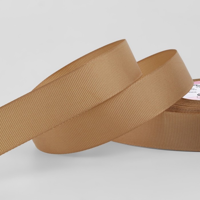 Лента репсовая, 25 мм, 23 &plusmn; 1 м, цвет бежевый №173