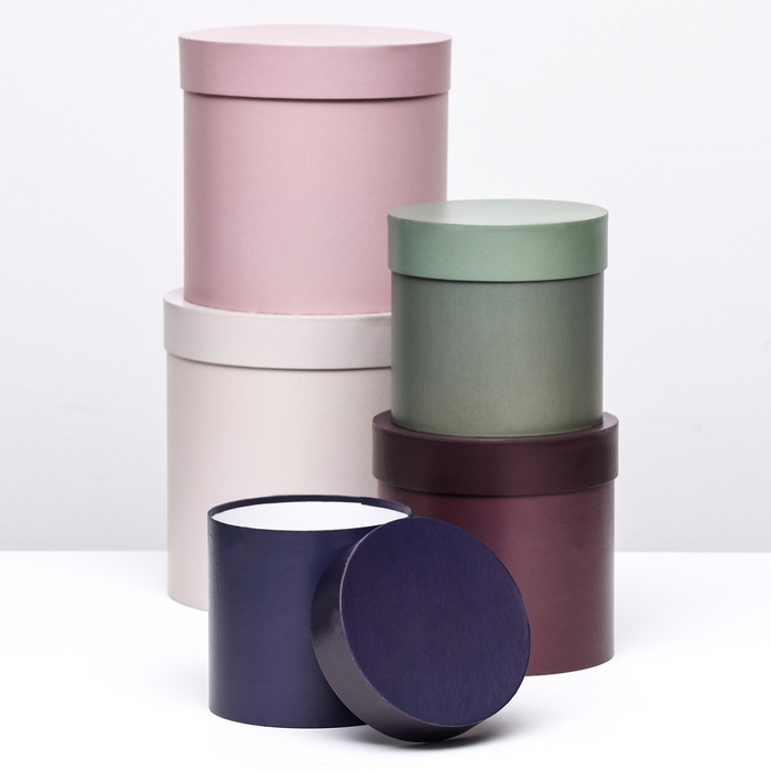 Набор круглых коробок №87, 5 в 1 Набор круглых коробок №87, 5 в 1 "Forest" 23 х 23 х 23 - 13,5 х 13,5 х 13,5 см