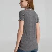 Рубашка поло женская Paname Women черный меланж, размер S