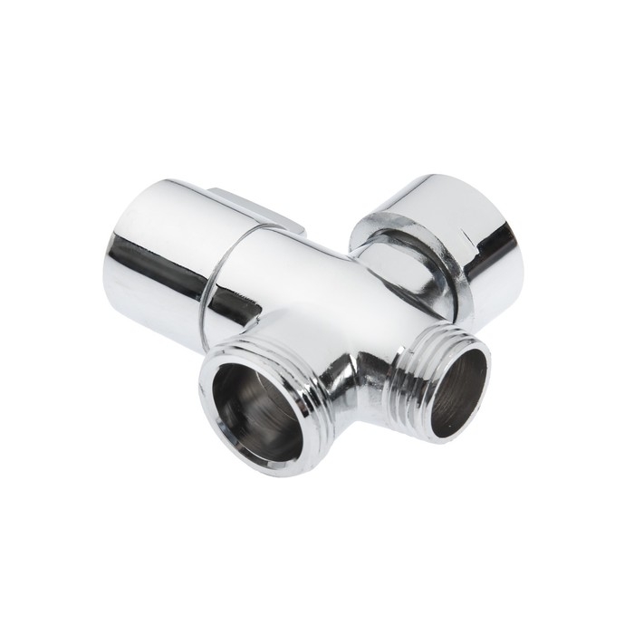 Дивертор ZEIN Z740, для смесителя, корпус цинк, керамика, с круглой гайкой, цвет хром