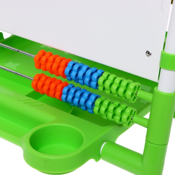 Мольберт детский двусторонний &laquo;Доска знаний&raquo;, регулируется по высоте, цвет салатовый