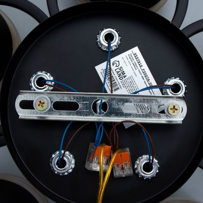 Люстра "Айрис" 5хЕ27 40Вт чёрный 47х47х23 см BayerLux