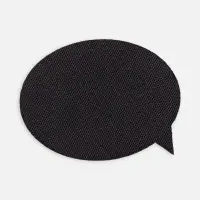 Наклейка тканевая Lunga Bubble, M, черная Наклейка тканевая Lunga Bubble, M, черная