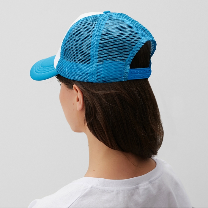 Бейсболка с сеткой MINAKU, цвет голубой, размер 56-58