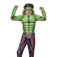 Карнавальный костюм &laquo;Халк&raquo; с мускулами, текстиль, куртка, брюки, маска, р. 30, рост 116 см
