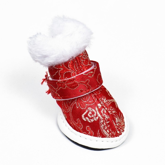 Ботинки "Забава", набор 4 шт, 1 размер, красные