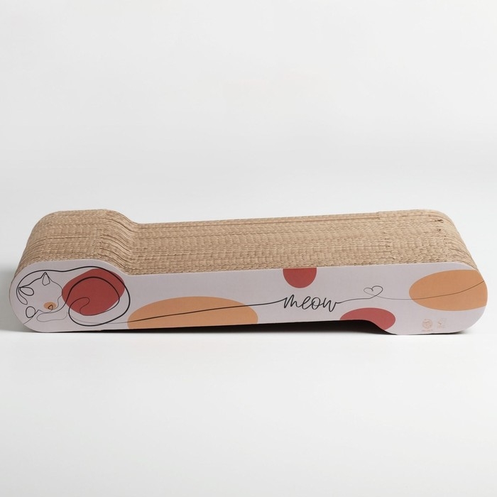 Когтеточка из картона с кошачьей мятой Meow, 45 &times; 18 см