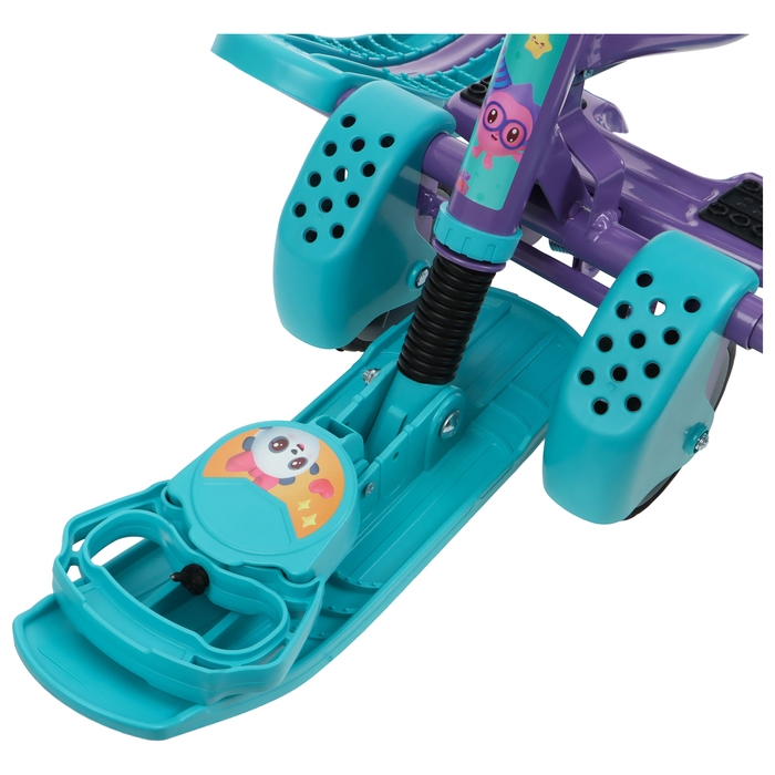 Снегокат с колёсами «Тимка спорт 6 Малышарики», ТС6/МШ1, с родительской ручкой, со спинкой и ремнём безопасности Снегокат с колёсами «Тимка спорт 6 Малышарики», ТС6/МШ1, с родительской ручкой, со спинкой и ремнём безопасности