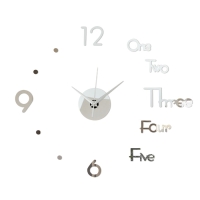 Часы настенные интерьерные большие, 3d "Биенн", бесшумные, наклейка, d-45 см Часы настенные интерьерные большие, 3d "Биенн", бесшумные, наклейка, d-45 см