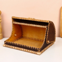 Хлебница &laquo;Рябинушка&raquo;, шлем, 28&times;19&times;16 см, береста