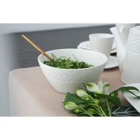 Салатник фарфоровый Magistro Rodos, 1,4 л, 20&times;9 см, цвет белый