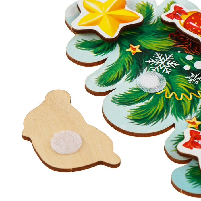 Новогодняя головоломка. Липучки «Новый год! Наряди ёлочку» Новогодняя головоломка. Липучки «Новый год! Наряди ёлочку»