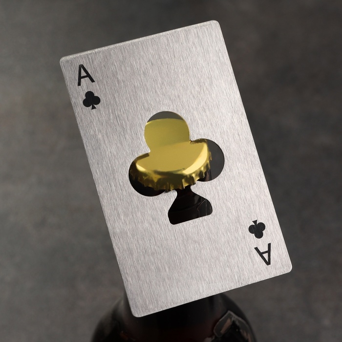 Карта-открывашка Карта-открывашка "Туз крести" EDC, 8.5 х 5.5 см