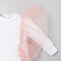 Комбинезон Крошка Я "Cute", белый, рост 68-74 см