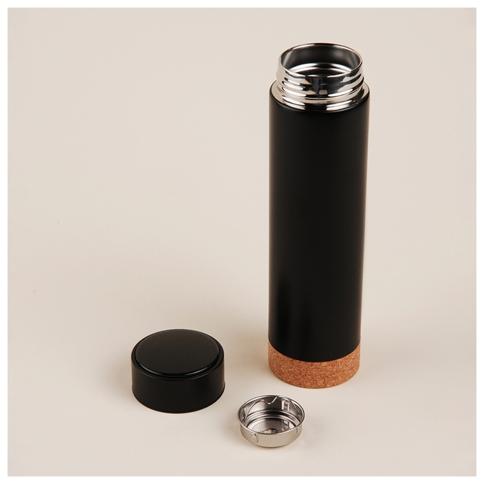 Термос с термометром Sima-Land Home, 500 мл, цвет чёрный Термос с термометром Sima-Land Home, 500 мл, цвет чёрный