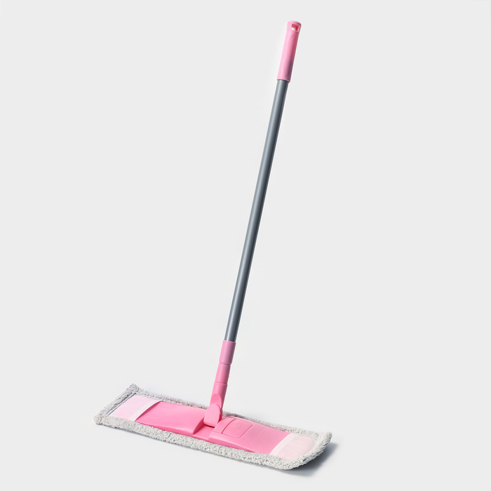 Швабра для мытья пола плоская с телескопической ручкой Raccoon, 40&times;14&times;90(120) см, микрофибра