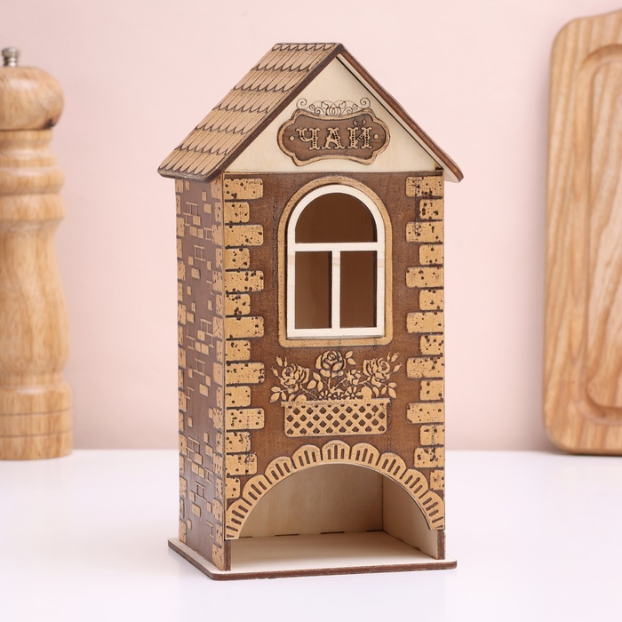 Чайный домик &laquo;Ажур&raquo;, 10х9х20 см, береста